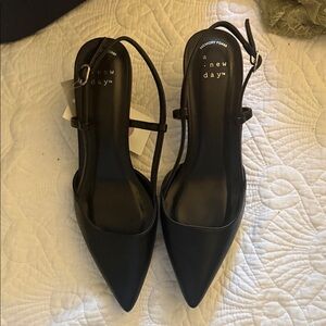 A New Day Women's Classic Black Pointed Heels